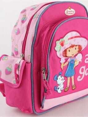 Y2K Small Strawberry Shortcake Backpack with water bottle